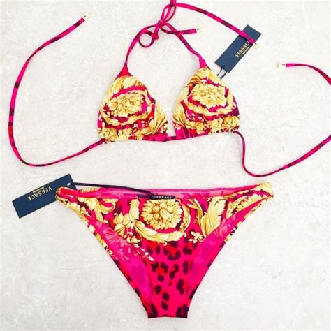 pink versace bikini|versace bikini size guide.